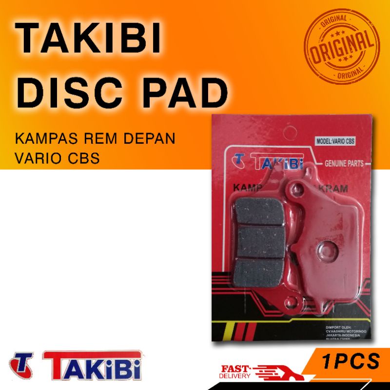 Disc Pad / Dispad / Kampas Rem Takibi Vario F1 CBS Beat FI 125 150 Pop Esp KVB