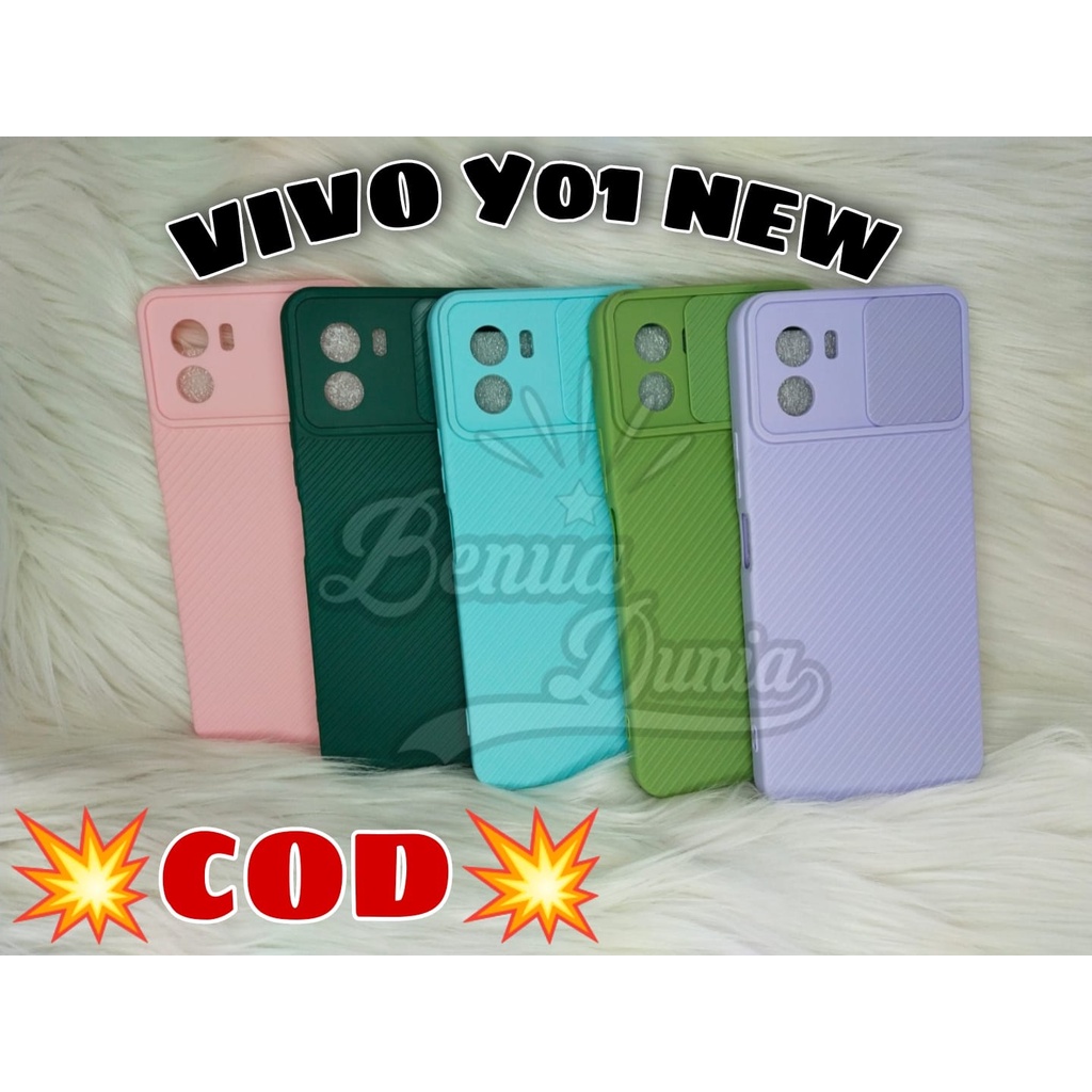 CASE SLIDE VIVO Y15S // SOFTCASE SLIDE SLEDING PELINDUNG KAMERA VIVO Y15S - BD