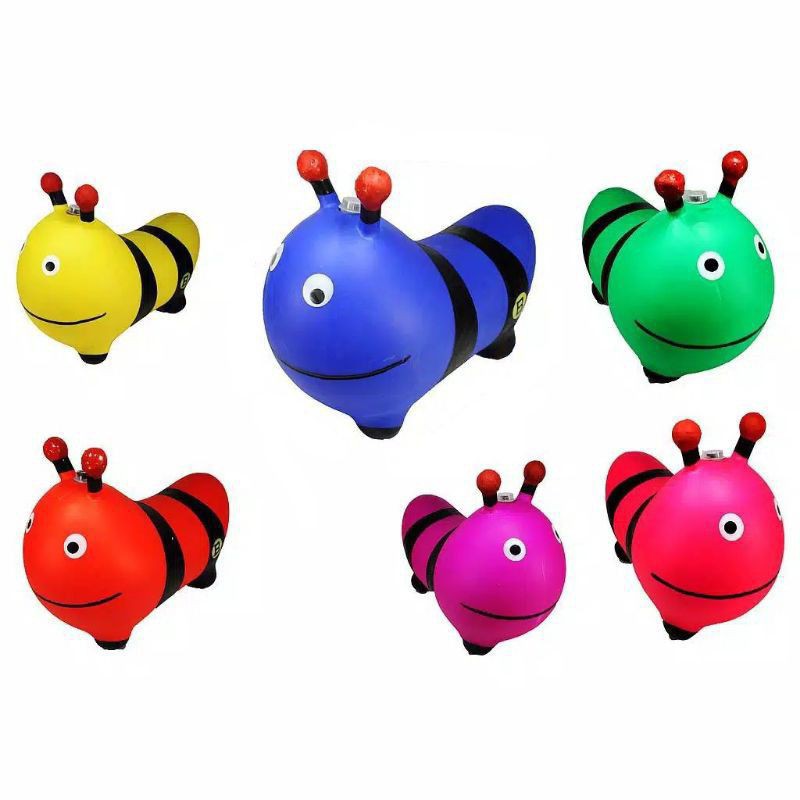 jumping animal ulat / mainan duduk ulat larva