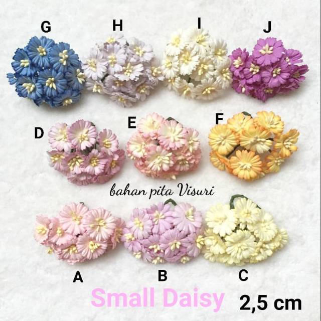 Paper Flower Small Daisy 2,5 cm