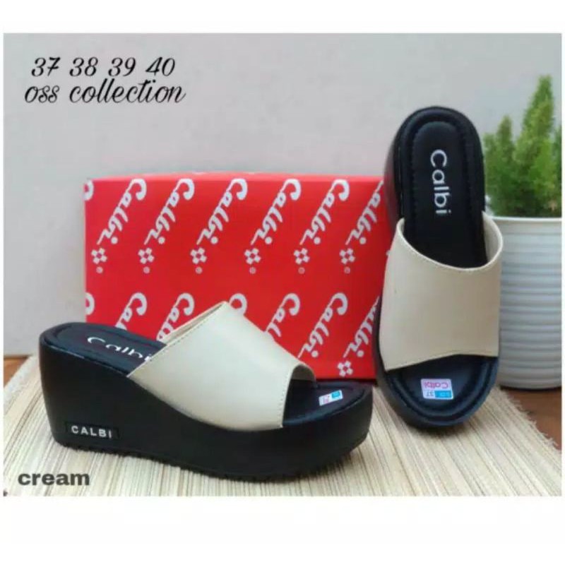 Sandal Wedges Calbi Terlaris Harga Grosir | Sandal Wedges cewek (W03)