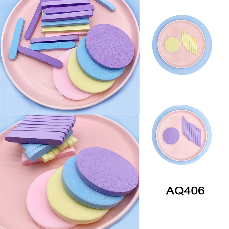 【TERSEDIA &amp; COD】12pcs Facial Cleaning Sponge Pad Facial Washing Cleaning Beauty Sponge Cleanser Sponge Puff