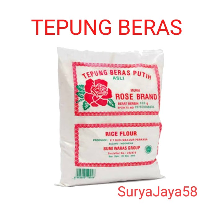 

Ketan-Beras-Tepung- Murah Bingit ! |Tepung Beras Rosebrand 500Gr -Tepung-Beras-Ketan.