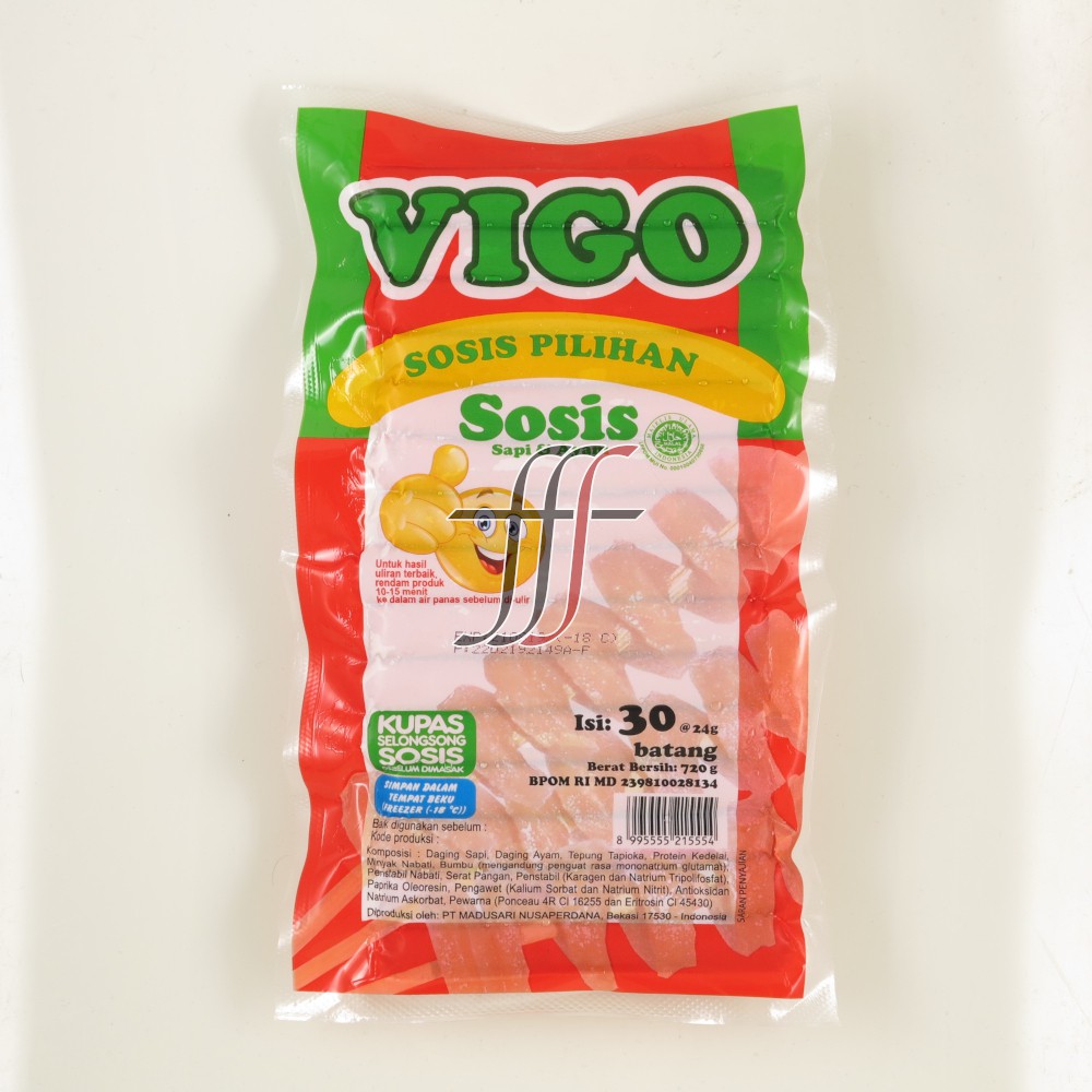 

[SURABAYA] Vigo Sosis Sapi dan Ayam Ulir isi 30 720gr FFS Frozen Food