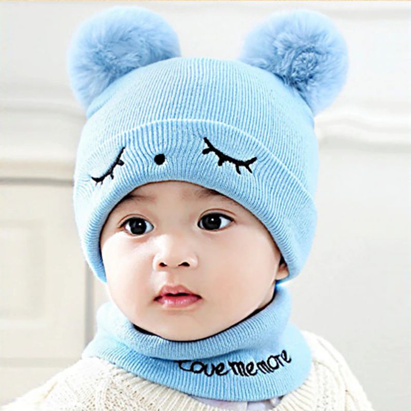 Topi Kupluk Rajut Anak Bordir Alis Usia 0-3 Tahun Kupluk Bayi kupluk anak model alis mata usia 6bulan sampe 3tahun
