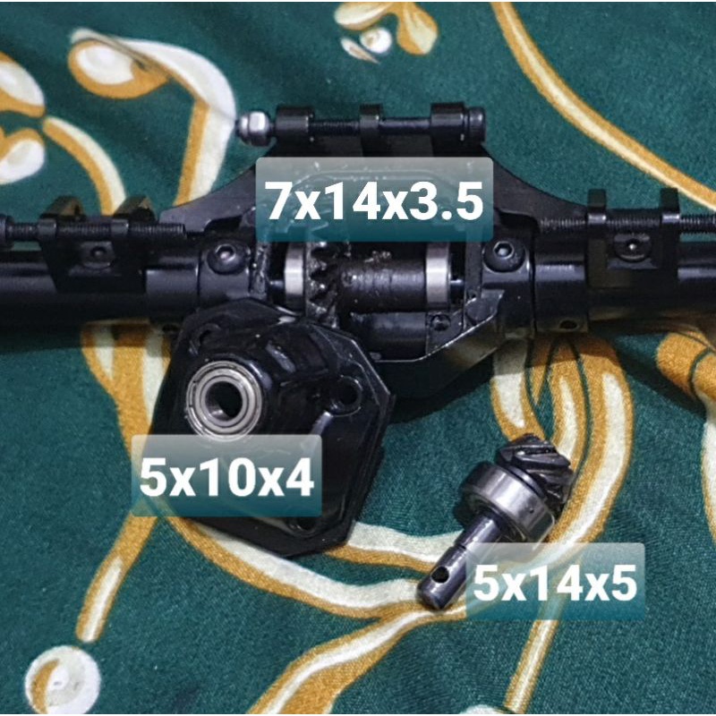 bearing 5x14x5 gardan portal RC axial austar RGT scx10 ii