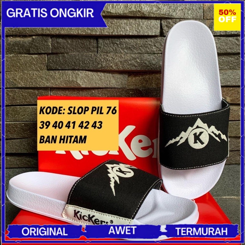 (BAYAR DITEMPAT) SANDAL SANTAI PRIA SLOP PILON 76 TERBARU TERMURAH SLOP PIL.76 1