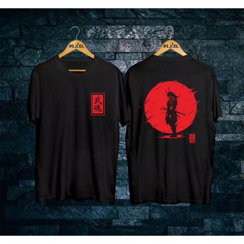 Baju Kaos Samurai Jepang Hitam Kaos Distro Terbaru Kaos Desain Jepang Baju Distro Atasan Terbaru Shopee Indonesia