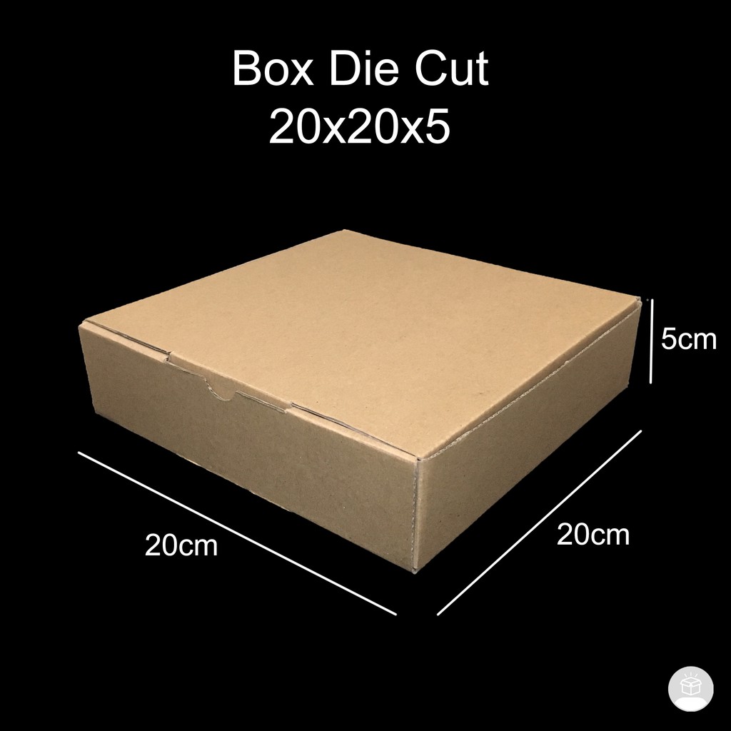

Box 20x20x5 CM, box pizza / box kue / box baju Die Cut / box hampers