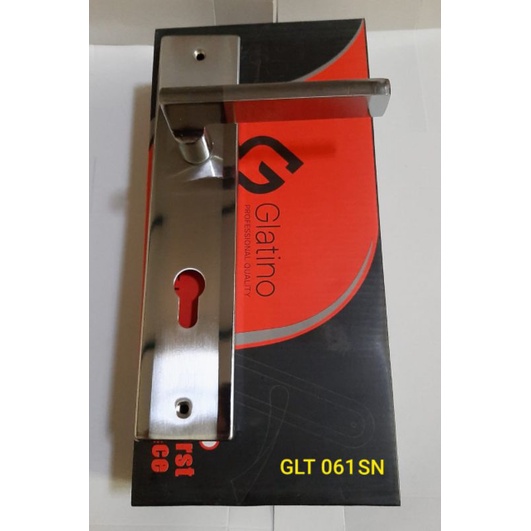 Kunci Pintu Besar Glatino 061 SN / Kunci Glatino / Handle Pintu 25 cm Komplit / Kunci Pintu Minimalis High Quality