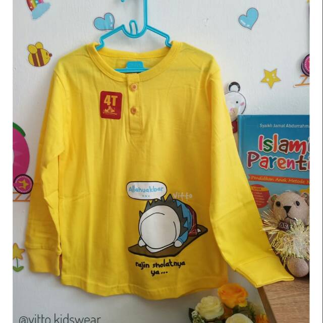 Vitto little muslim /kaos anak / kaos muslim