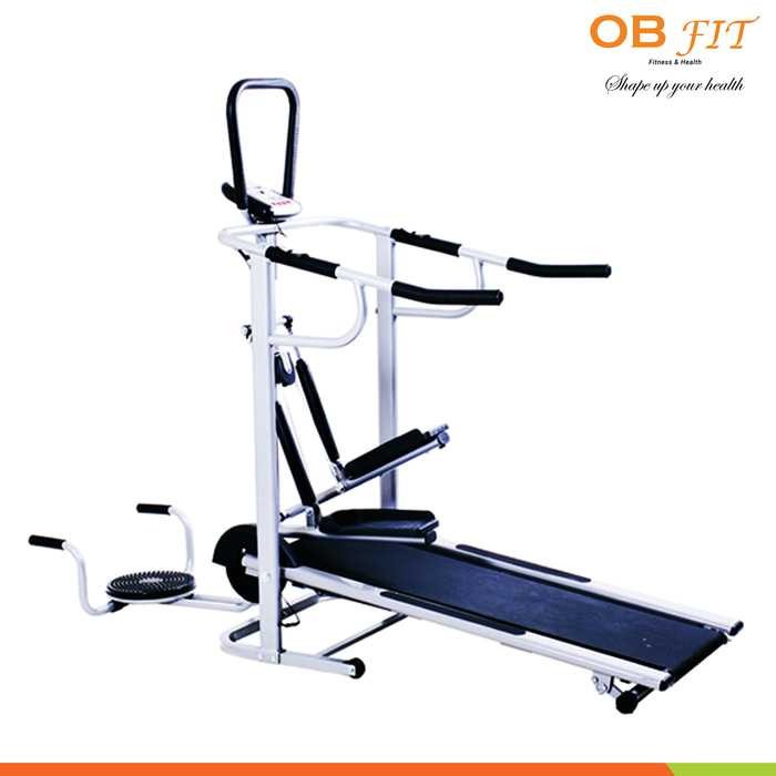 Jual Manual Treadmill Multifungsi OB-2014 with Stepper Rope Push Up Bar Berkualitas
