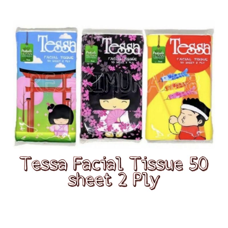 Facial Tissue Tessa 50 Sheet 2 Ply