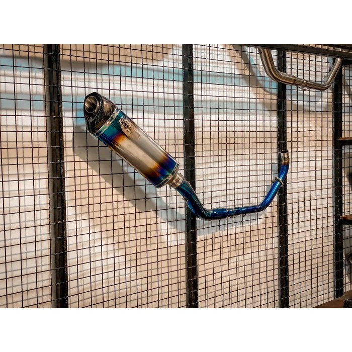 KNALPOT VILLAN MV1 BLUE R15 CBR150 MT15 GSX150 BARANG 1005 ORIGINAL