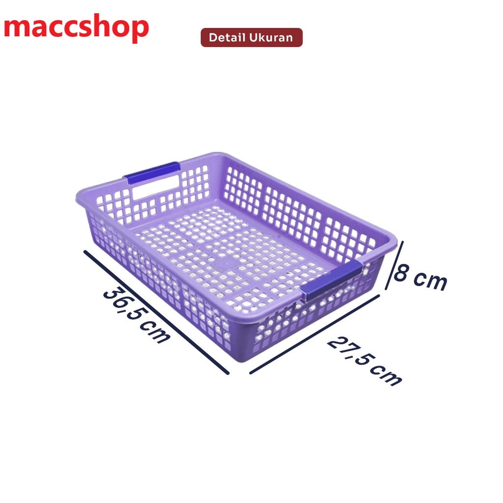 KERANJANG PLASTIK SERBAGUNA - TEMPAT SURAT DOKUMEN AKSESORIS ALAT TULIS ATK KERTAS A4
