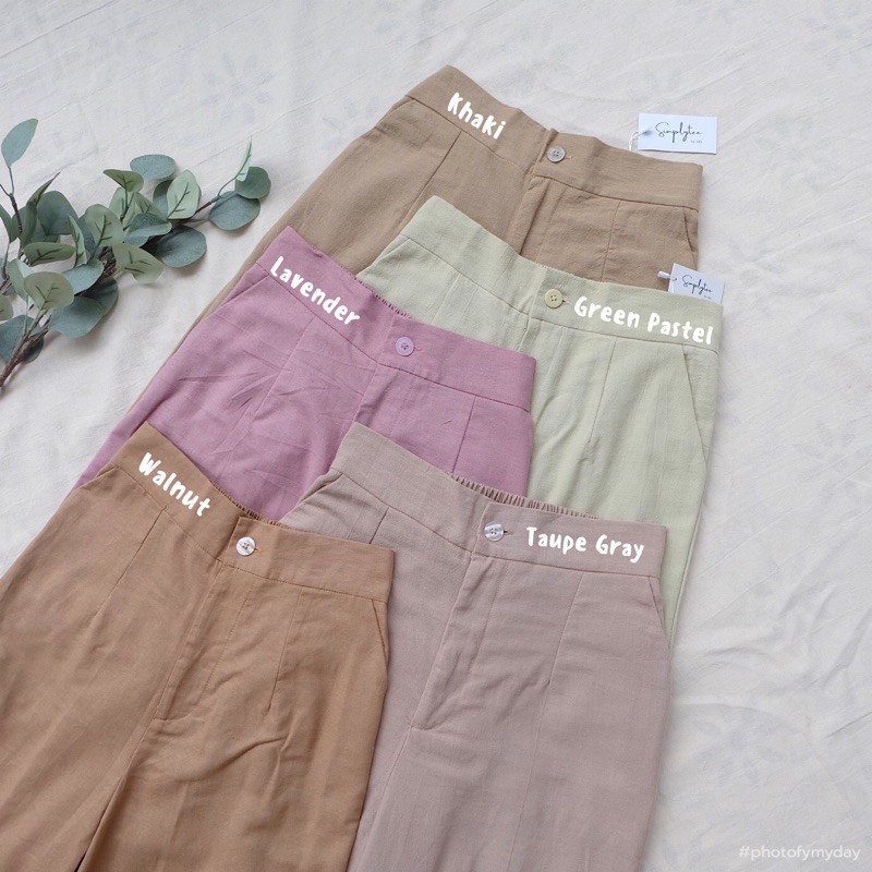 Yuka Slim Cullote / Kulot Tali / Linen Kulot Highwaist / CELANA KULOT HAWAI / CELANA DRILY KULOT DRILL || MISHA MEISHA