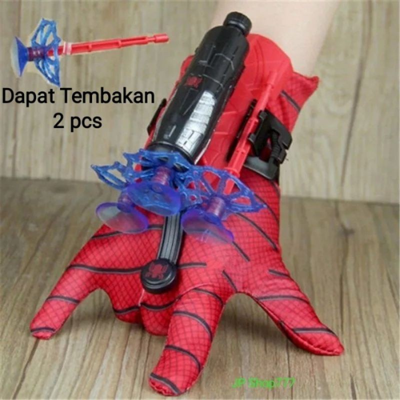 Mainan anak tangan spider jaring spiderman / Set Hand Glove Tembakan Spider