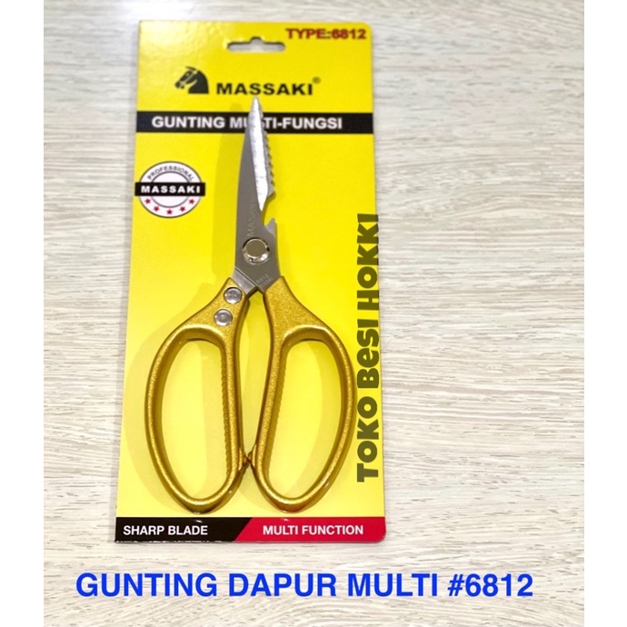 

Gunting Multi Fungsi / Gunting Dapur Multi 6812 Massaki