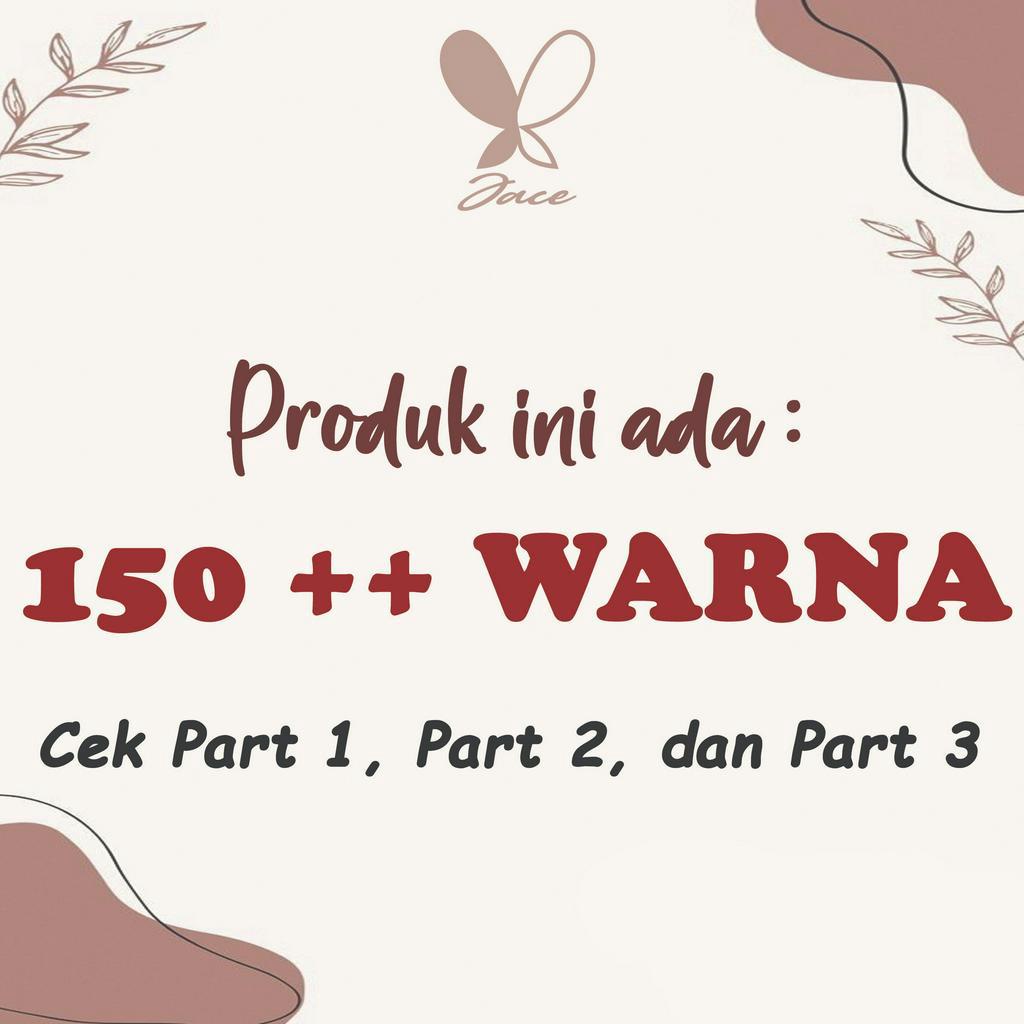 (PART 1) JACE Kerudung Segiempat PARIS JADUL Legend Jilbab Hijab Polos Voal Tegak Anti Letoy Redrose Azara Varisha Nikita Bulan Bintang