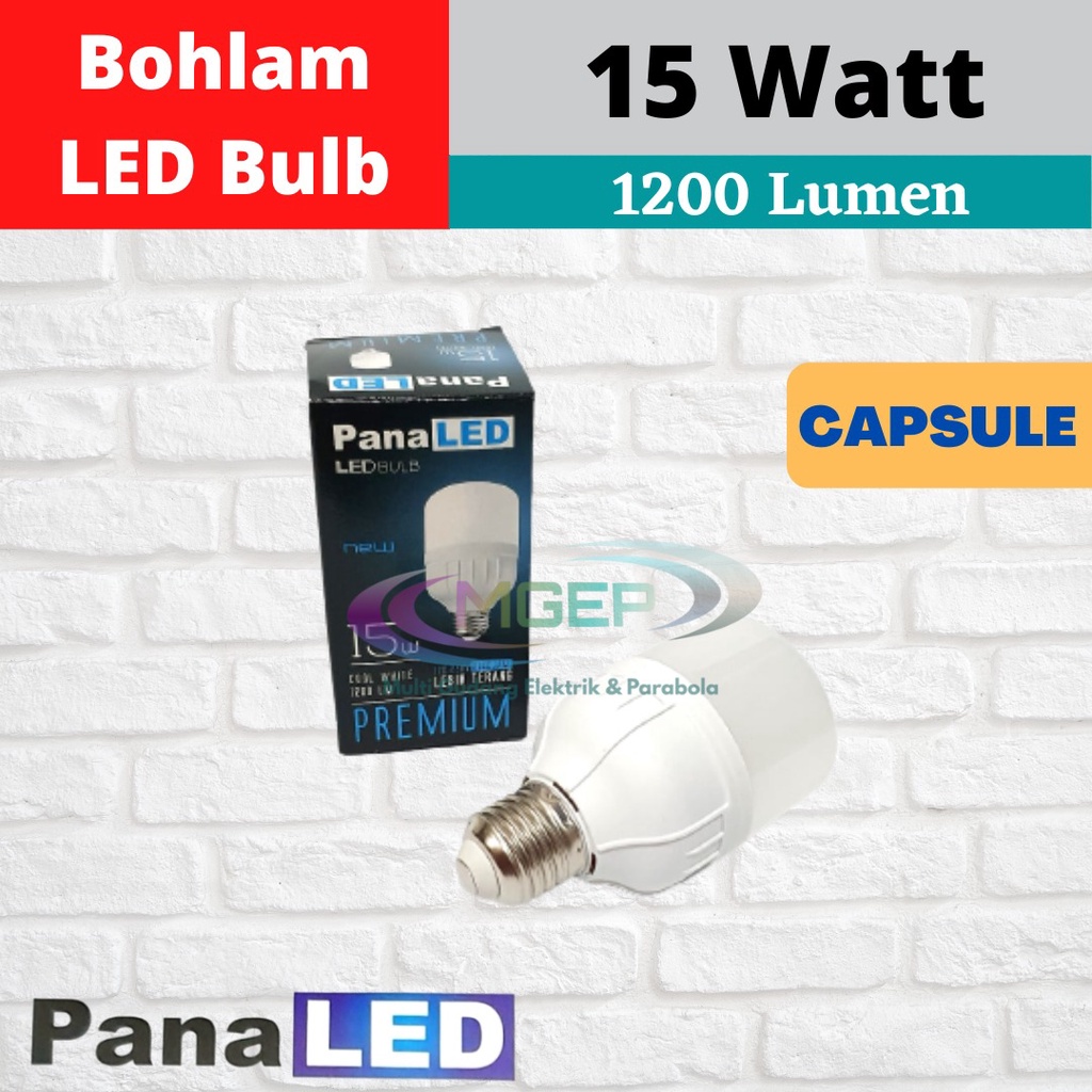 Lampu LED Panaled Premium 15 Watt By luby Bohlam LED Super Murah