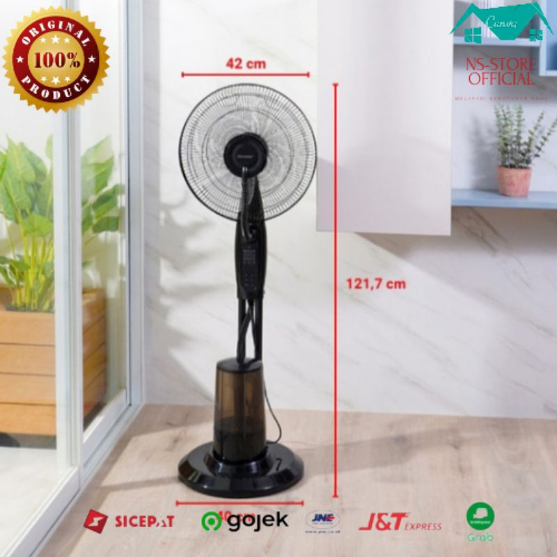 Krisbow kipas angin uap dengan remote 75watt