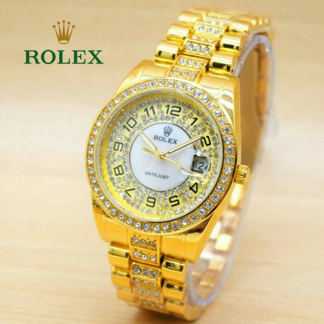 Jam Tangan Wanita Rolex Angka Diamond
