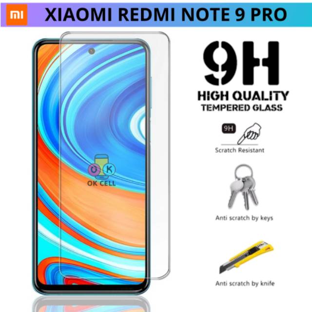 Tempered Glass Clear HD Xiaomi Redmi Note 9 Pro - TG Anti Gores Bening Redmi Note 9pro Full Layar