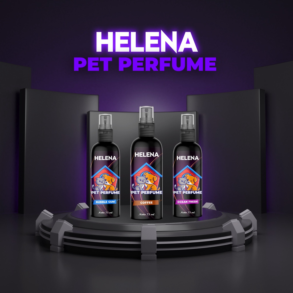 [H004] HELENA Parfum Kandang Hewan Kucing Dog Kelinci Hamster Sugar Glider Pelembut Bulu Premium