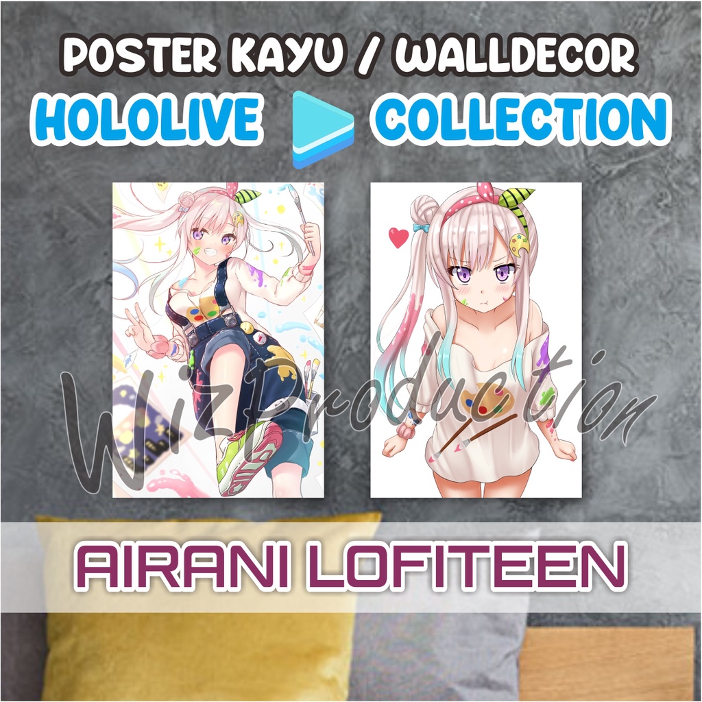 POSTER AIRANI IOFIFTEEN - POSTER KAYU HOLOLIVE AIRANI IOFIFTEEN