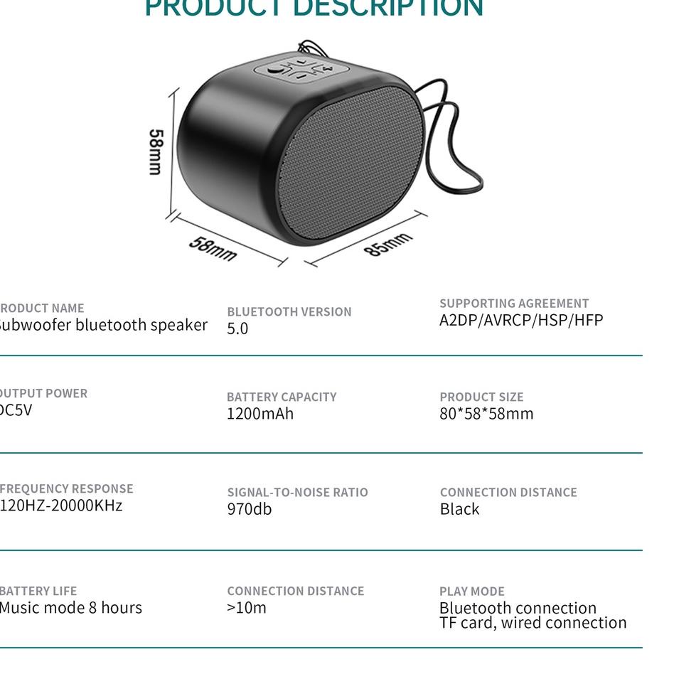 Terbaik fun Speaker Bluetooth Portable Bluetooth Hitz TWS Speaker Bluetooth Super Bass NFS002 ✔