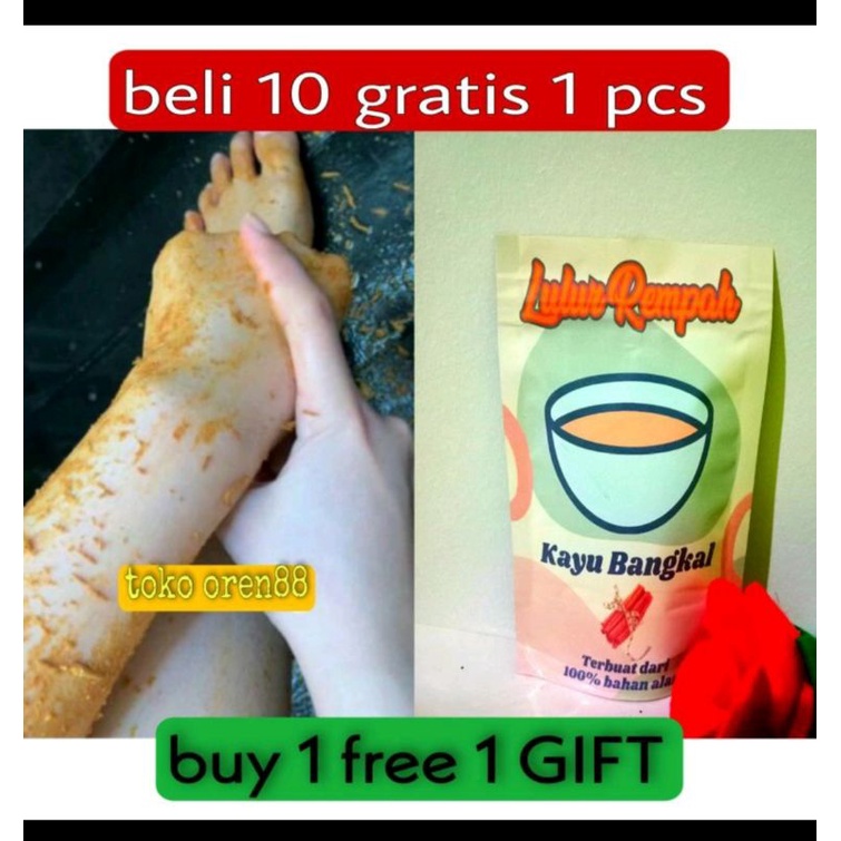 lulur rempah kayu bangkal original 10 gr