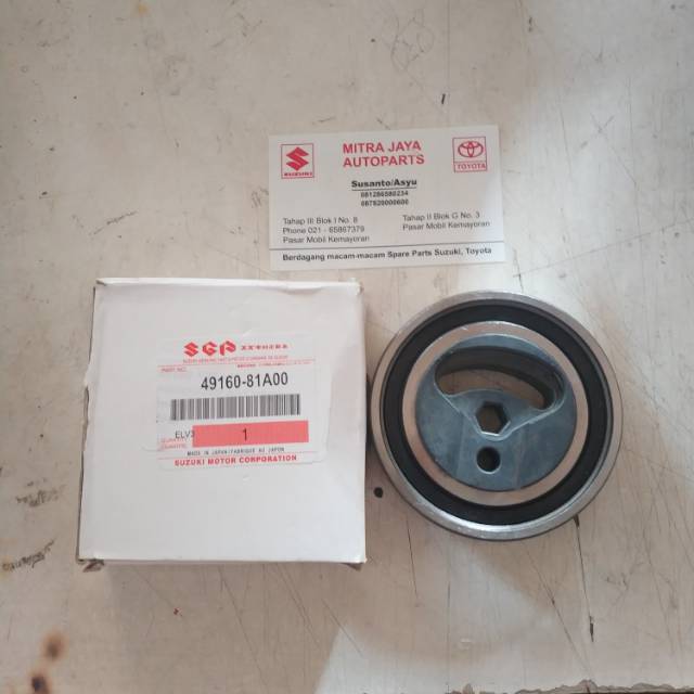 Pulley Tensioner fan belt AC Aerio Baleno next G ORIGINAL