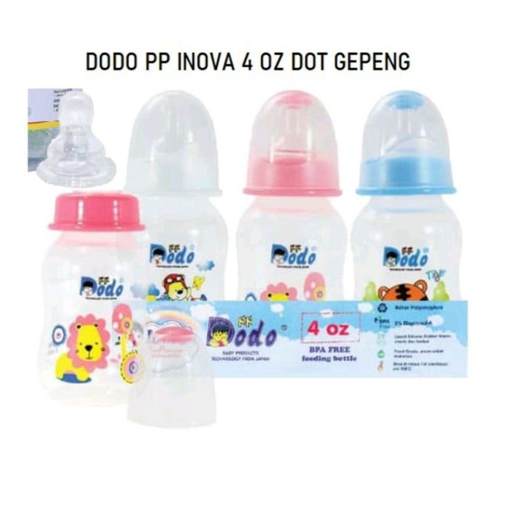 Botol Susu Dot Bayi BPA Free 60ml, 120ml, 250ml Nipple Silicone Reguler | Standart Bulat | Botol Dot Dodo