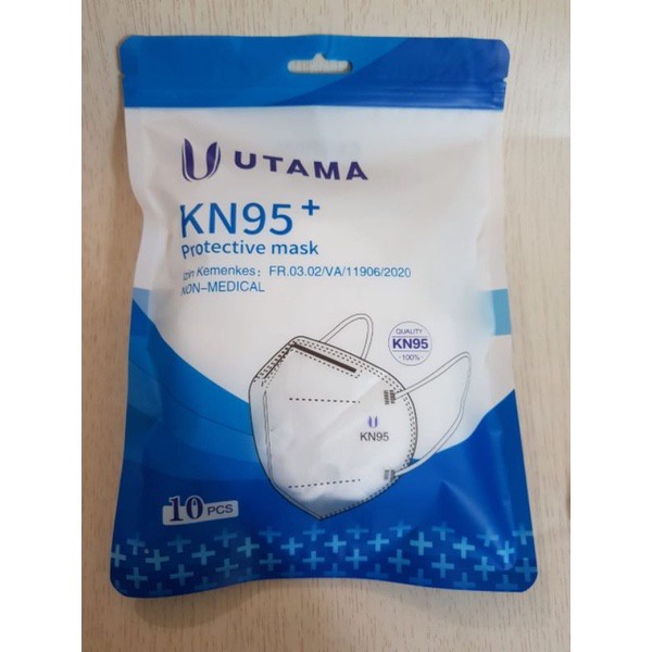 Masker KN95 UTAMA 1PACK isi 10pcs sudah izin kemenkes