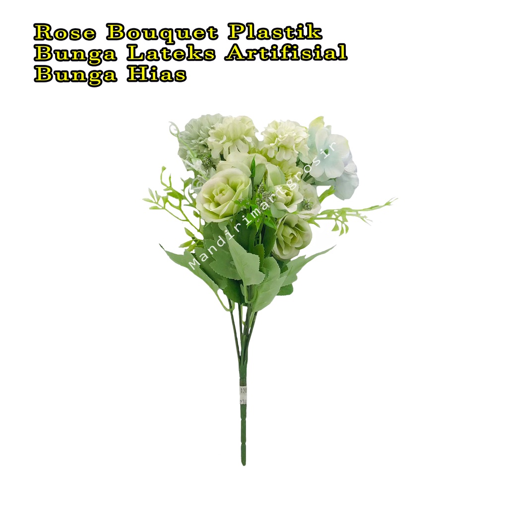 Rose Bouquet plastik * Bunga lateks artifisial * bunga hias