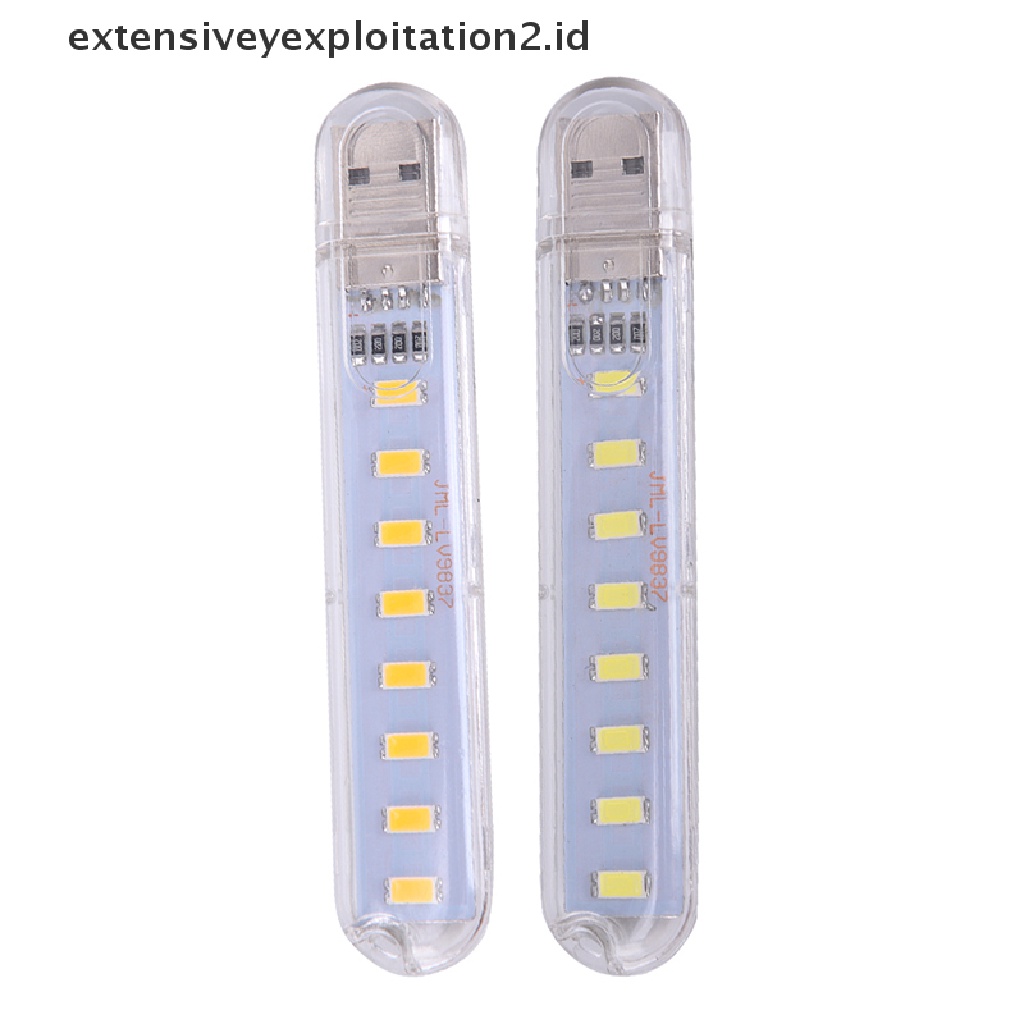 (Hotter) Lampu Tidur Mini Tenaga Usb Portable 5v 8leds Untuk Daya Handphone Komputer