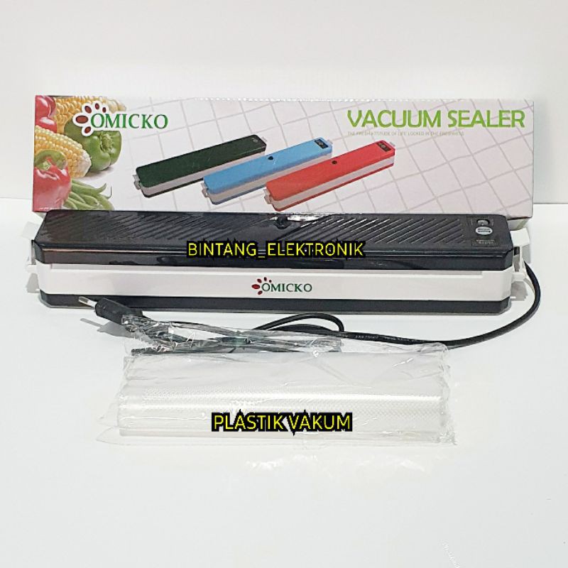 VAKUM SEALING MAKANAN VACUM SEALER ALAT SEDOT PRES MAKANAN OMICKO