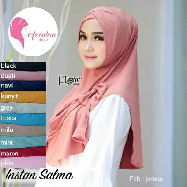 Jilbab Instan Ori Flow Instan Salma by Azzahra Hijab