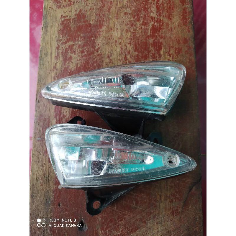 lampu mika reflektor sen depan ori supra x 125 lama