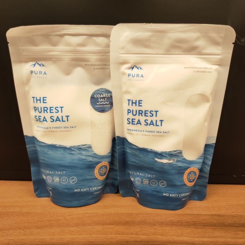 PURA PURE SEA SALT 300GR GARAM SEHAT PURA THE PUREST SEA SALT