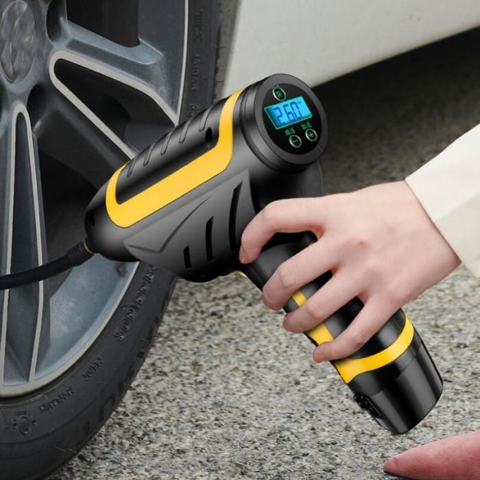 Alat Pompa Ban Mobil Portable Tire Inflator Kompresor Pompa Angin Ban