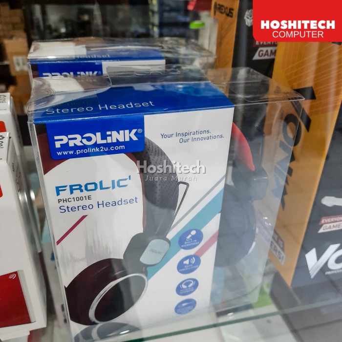 Headset PROLiNK PHC1001E Frolic Corded Stereo COLOR