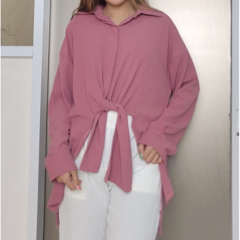 KEMEJA OVERSIZE ZOE/KEMEJA BAHAN CRINKLE/KEMEJA OVERSIZE/KEMEJA WANITA
