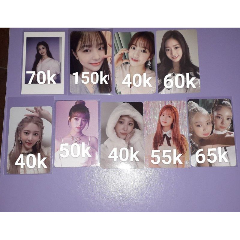 pc / Photocard izone,weeekly,itzy jihan minju yujin ryujin
