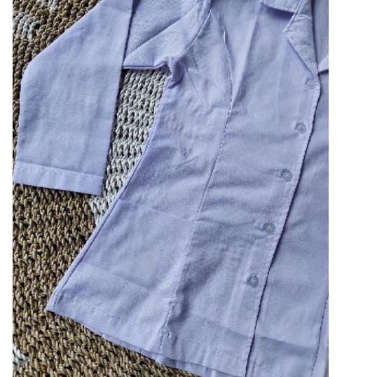 Baju  Dinas Perawat Guru  ASN/PNS Seragam PPL Putih Lengan Panjang   Bigsize Jumbo 옷