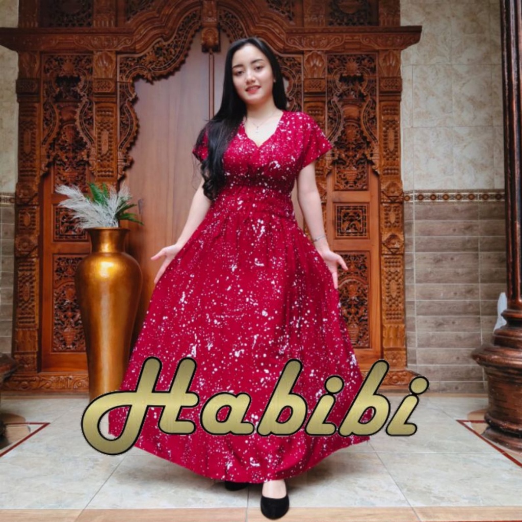 Dress Mozza Bintik Bintang Rayon Super Premium Motif Terbaru Busui Moza Casual Bahan Adem Daster Pan