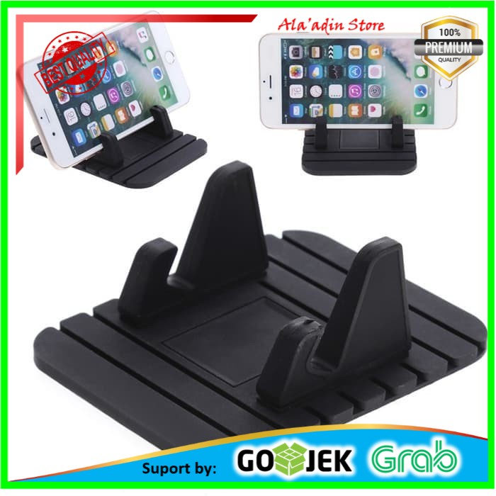 Car Phone Holder Cobil Stand Handphone Anti Slip HP Smartphone Mount Mobil