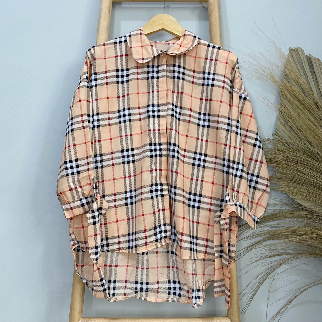 KEMEJA BLOUSE OVERSIZE NOON KATUN DAILY OFFICE SHIRT PREMIUM B414