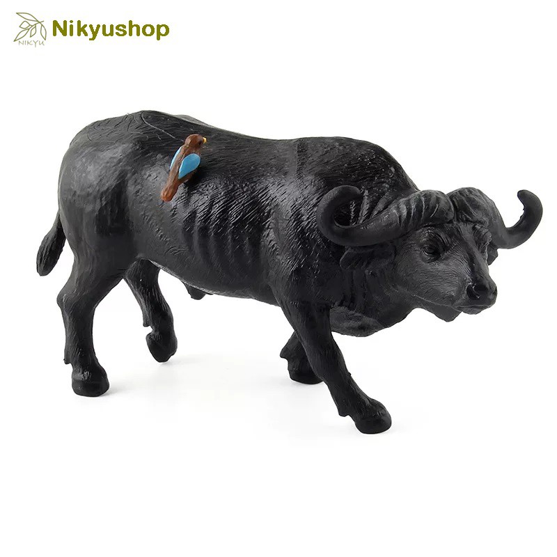 [Nikyushop] Mainan Edukasi Pajangan Miniatur Hewan Kerbau Buffalo Animal Figure