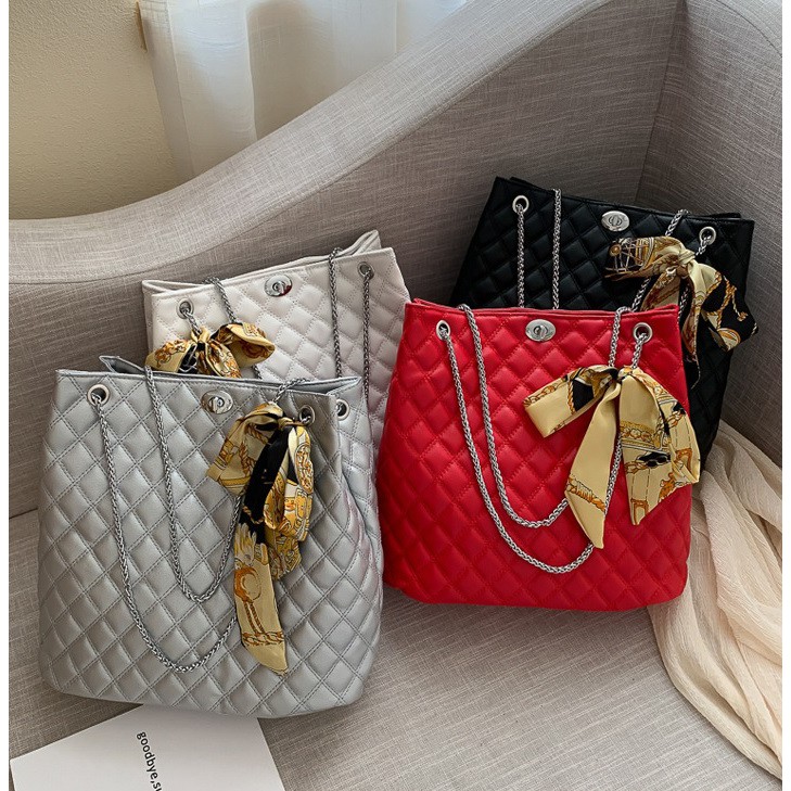JK 789 1KG MUAT 3PCS TAS TOTE BAG WANITA SYAL FASHION IMPORT